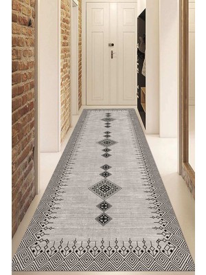 Dijital Baskılı Kaymaz Taban Yıkanabilir Modern Yolluk ve Koridor Halısı NDU-SD-1106