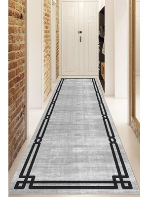 Dijital Baskılı Kaymaz Taban Yıkanabilir Modern Yolluk ve Koridor Halısı NDU-SD-405