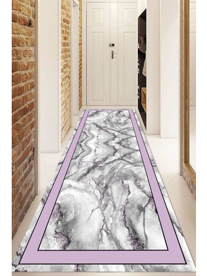 Napoli Home Dijital Baskılı Kaymaz Taban Yıkanabilir Modern Yolluk ve Koridor Halısı NDU-SD-426