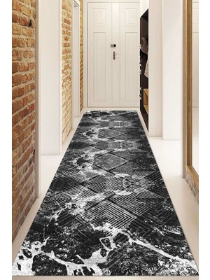 Napoli Home Dijital Baskılı Kaymaz Taban Yıkanabilir Modern Yolluk ve Koridor Halısı NDU-SD-1038
