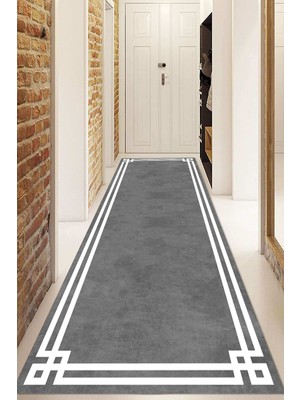 Dijital Baskılı Kaymaz Taban Yıkanabilir Modern Yolluk ve Koridor Halısı NDU-SD-763