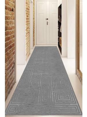 Napoli Home Dijital Baskılı Kaymaz Taban Yıkanabilir Modern Yolluk ve Koridor Halısı NDU-SD-1039