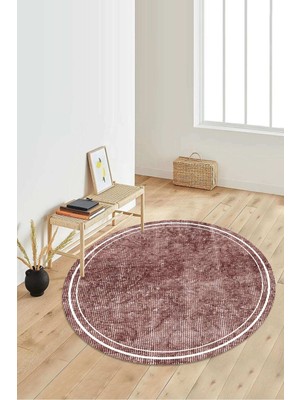 Dijital Baskılı Kaymaz Taban Yıkanabilir Yuvarlak Salon Halısı Koridor Halısı Paspas NDY-SD-243