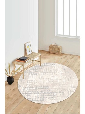 Dijital Baskılı Kaymaz Taban Yıkanabilir Yuvarlak Salon Halısı Koridor Halısı Paspas Ndy-Ht-87