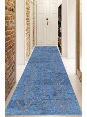 Napoli Home Dijital Baskılı Kaymaz Taban Yıkanabilir Modern Yolluk ve Koridor Halısı NDU-SD-274