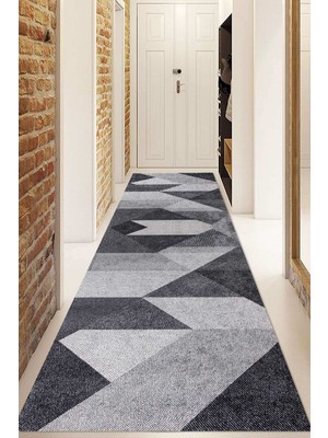 Dijital Baskılı Kaymaz Taban Yıkanabilir Modern Yolluk ve Koridor Halısı NDU-SD-415