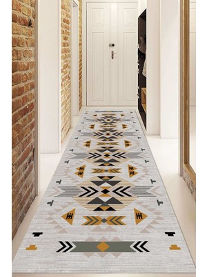 Napoli Home Dijital Baskılı Kaymaz Taban Yıkanabilir Modern Yolluk ve Koridor Halısı NDU-SD-1103