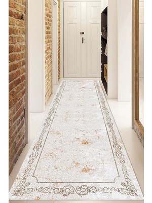 Napoli Home Dijital Baskılı Kaymaz Taban Yıkanabilir Modern Yolluk ve Koridor Halısı NDU-SD-311