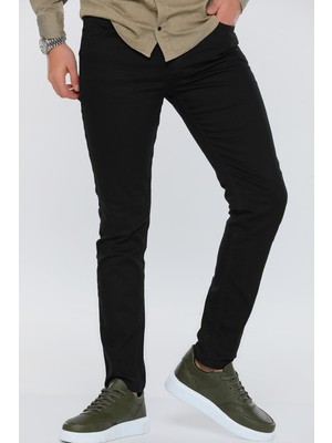 Dennys Denim Slim Fit Siyah Erkek PANTOLON-5673