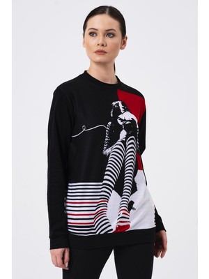 Alexander Gardi Baskılı Sweatshirt E22-732A-WN