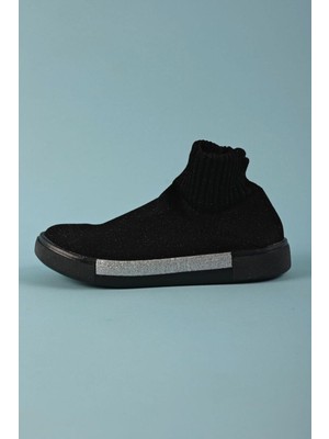 Katia & Bony Shining Steps Çorap Ayakkabı Siyah/SILVER