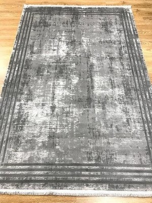 Ipek Halı Sardes 6616 A Gri Çerçeveli Modern Salon Halısı