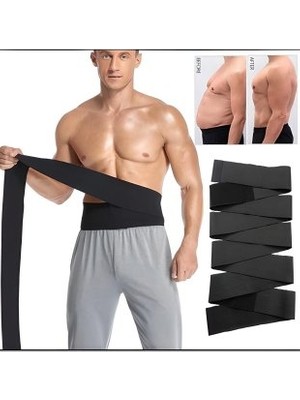 Sh Mağazacılık Bele Dolamalı Kum Saati 3m Sarma Unisex Bel Vücut Korsesi Tummy Wrap Waist Inceltici