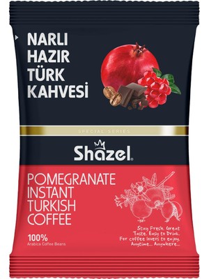 Shazel 100 gr Narlı Hazır Türk Kahvesi Özel Lezzet ile Pratik ve Hızlı Hazırlanabilir