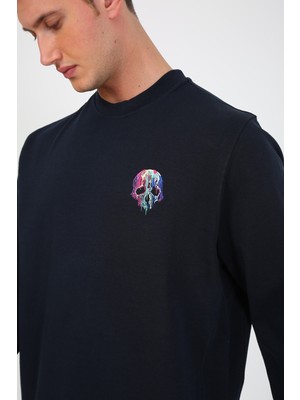 Esqudo Erkek Sweatshirt ESWTP0001 Navy