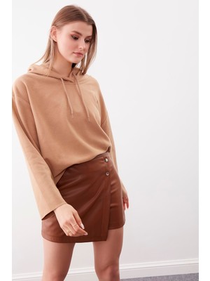 Vitrin Kapüşonlu Örme Sweatshirt