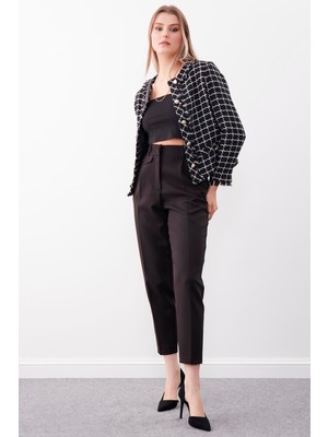 Vitrin Gold Düğmeli Desenli Ceket