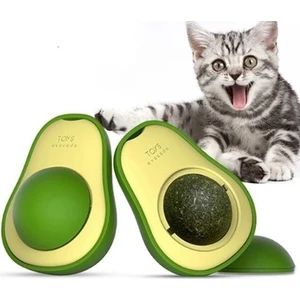 Avakado Kedi Naneli Catnip 360 Derece Dönebilen Yalama Oyun Topu