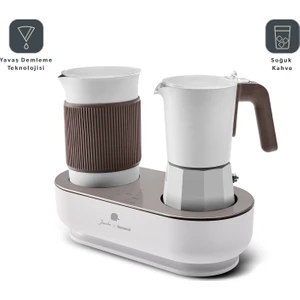 x Homend JoyPot 5013H Süt Köpürtme Fonksiyonlu ve 4 Farklı Kahve Programlı Mochapot