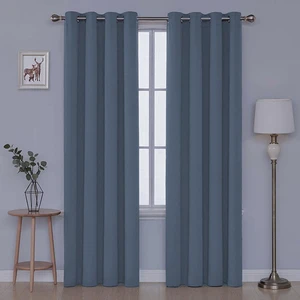 Kadife Görünümlü Fonluk Kuş Gözlü Dikim - Rustik Kullanımına Uygun - Halkalı Perde