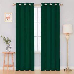 Kadife Görünümlü Fonluk Kuş Gözlü Dikim - Rustik Kullanımına Uygun - Halkalı Perde