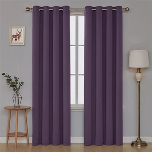 Kadife Görünümlü Fonluk Kuş Gözlü Dikim - Rustik Kullanımına Uygun - Halkalı Perde