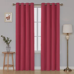 Kadife Görünümlü Fonluk Kuş Gözlü Dikim - Rustik Kullanımına Uygun - Halkalı Perde