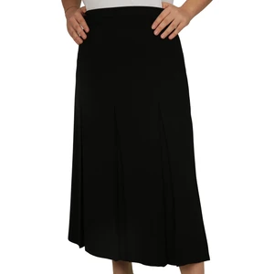 Kadın Etek Krep Kumaşla Fişekli Tasarım 80 cm Uzunlukta Siyah Renk