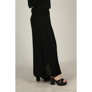 Tesettür Büyük Beden Battal Fişekli Astarlı Kloş Krep Anne Eteği