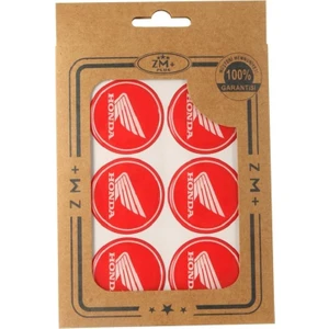 Zm+ Plus Honda Koruma Takozu Damla Etiket Sticker Ø39 mm Kırmızı