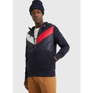 Tommy Hilfiger Kapüşon Yaka Mavi Erkek Sweatshirt MW0MW258890GY