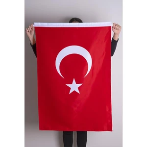 Zc Bayrak Türk Bayrağı Alpaka Kumaş Aplike Dikiş 100x150 cm