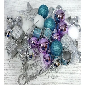  Yılbaşı Çam Ağacı Süsü 29'lü Karışık Set, 3-10CM Arası