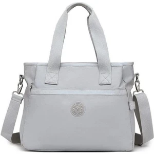 Smart Bags Krinkıl Kumaş Omuz Askılı Kadın ÇantasıBC3110 Açık Gri