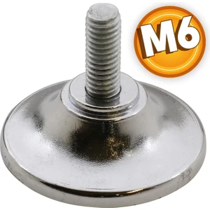 Ayder Metal Düz Bingo Mobilya Ayağı Krom M6