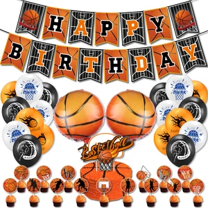 Basketbol Balonları Doğum Günü Dekorasyonları Seti (Yurt Dışından)