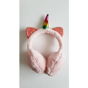 Petek Aksesuar Unicorn Kız Çocuk Soğukdan Koruyucu Kışlık Kulaklık  Soft Pembe