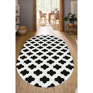 Dijital Baskılı Kaymaz Taban Yıkanabilir Oval Salon Halısı Mutfak Halısı Yolluk NDO-HS-174