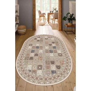 Napoli Home Dijital Baskılı Kaymaz Taban Yıkanabilir Oval Salon Halısı Mutfak Halısı Yolluk Ndo-Ht-29