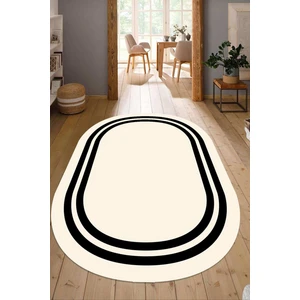 Dijital Baskılı Kaymaz Taban Yıkanabilir Oval Salon Halısı Mutfak Halısı Yolluk NDO-SD-537
