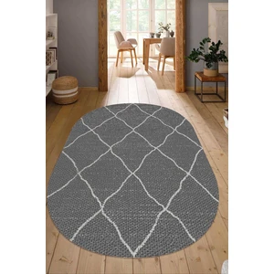 Dijital Baskılı Kaymaz Taban Yıkanabilir Oval Salon Halısı Mutfak Halısı Yolluk NDO-SD-539