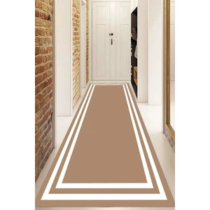 Napoli Home Dijital Baskılı Kaymaz Taban Yıkanabilir Modern Yolluk ve Koridor Halısı NDU-HT-532