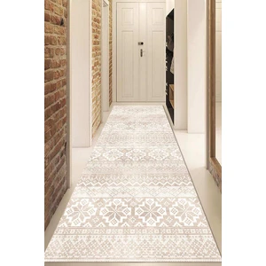 Dijital Baskılı Kaymaz Taban Yıkanabilir Modern Yolluk ve Koridor Halısı NDU-HT-986