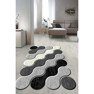 Dijital Baskılı Kaymaz Taban Yıkanabilir Lazer Kesim Salon Halısı Yolluk NLZR-HY-1181