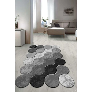 Dijital Baskılı Kaymaz Taban Yıkanabilir Lazer Kesim Salon Halısı Yolluk NLZR-HT-883