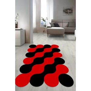 Dijital Baskılı Kaymaz Taban Yıkanabilir Lazer Kesim Salon Halısı Yolluk NLZR-HT-884