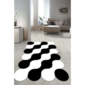 Dijital Baskılı Kaymaz Taban Yıkanabilir Lazer Kesim Salon Halısı Yolluk NLZR-HT-885