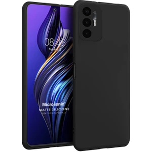 Matte Silicone Tecno Pova 3 Kılıf Siyah