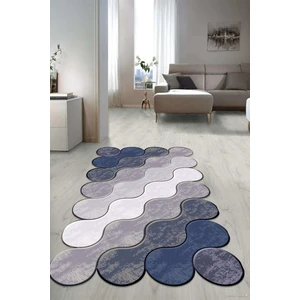 Dijital Baskılı Kaymaz Taban Yıkanabilir Lazer Kesim Salon Halısı Yolluk NLZR-SD-745