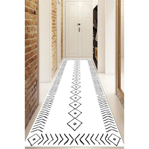 Dijital Baskılı Kaymaz Taban Yıkanabilir Modern Yolluk ve Koridor Halısı NDU-SD-562